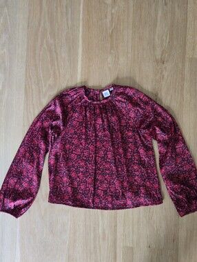 GAP Kids Red Floral Blouse